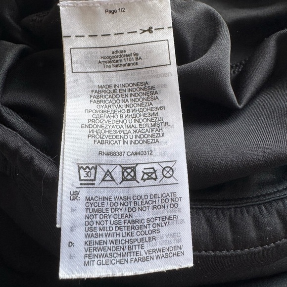 Adidas Black Performance Leggings - Picture 8 of 9